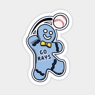 Tampa Bay Rays Gingerbread Man Magnet