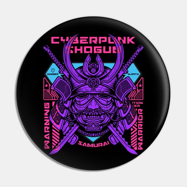 Cyberpunk shogun Pin by redwane