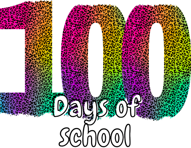 100 days of school neon Kids T-Shirt by PixieMomma Co