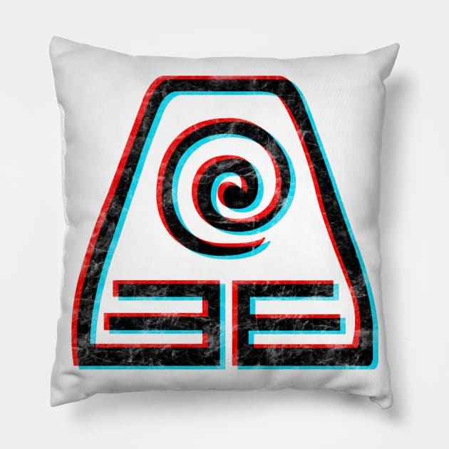 Avatar the Last Airbender Earth Kingdom Symbol 3D Pillow by Tatted_and_Tired