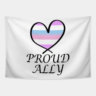 Proud Ally LGBT Gay Pride Month Intersex Flag Tapestry