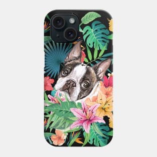 Tropical Chocolate Frenchie French Bulldog Phone Case