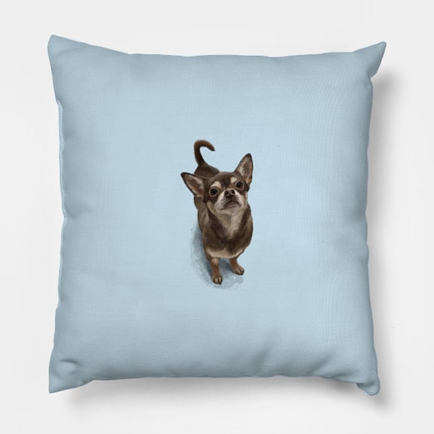 The Chihuahua Pillow by Elspeth Rose Design