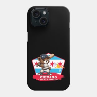 USA - American BASEBALL - Chicago - Baseball mascot - Chicago baseball Phone Case