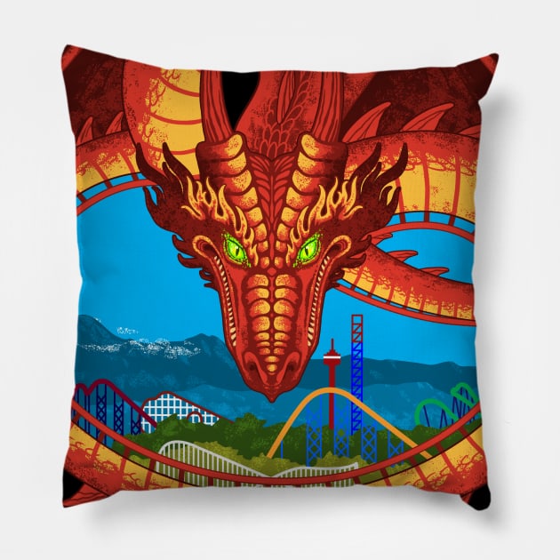 Soaring Over Mountains - Tatsu Pillow by JFells