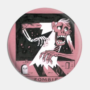 Retro Zombie Pin