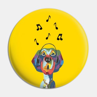 Funny Dog Singing The Blues Pin