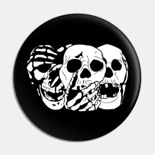 3 Skulls Pin