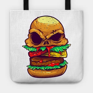 Monster  burger illustration Tote