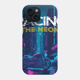 Racing the neon Phone Case