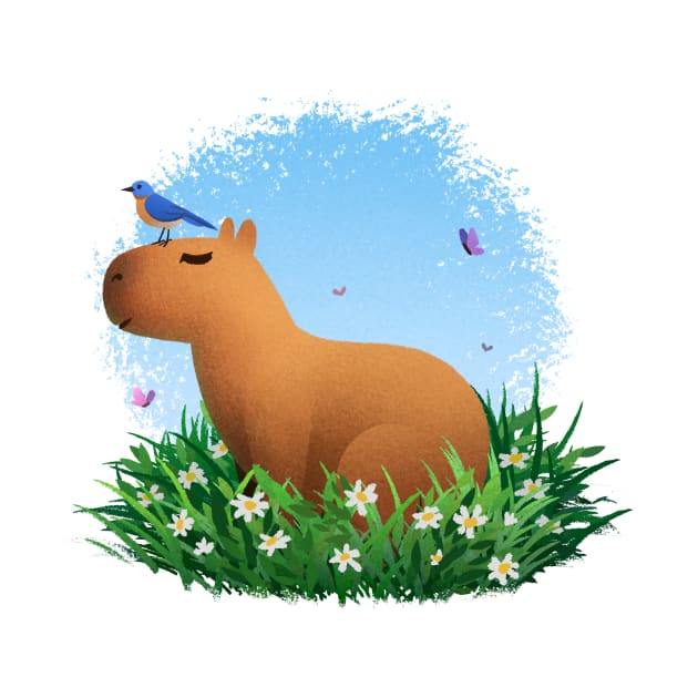 Peaceful Capybara by baabaa