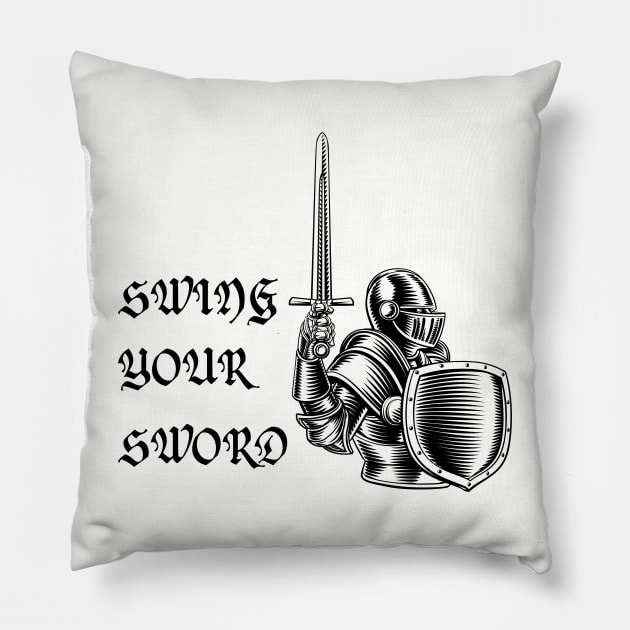 trending t-shirt, swing your sword shirt, swing your sword mike leach t-shirt Pillow by A&A