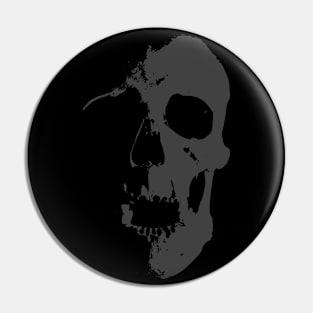 Grey Skull Pin