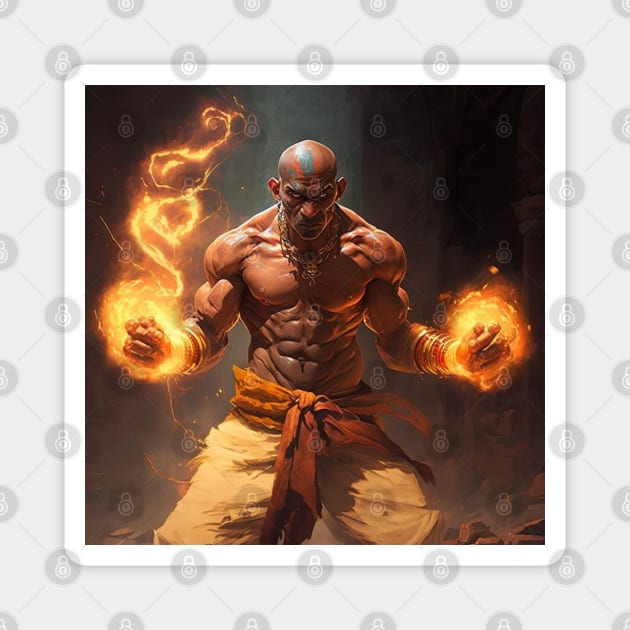 Dhalsim Street Fighter Original Artwork Magnet by Labidabop