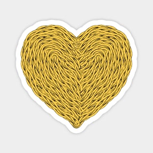 I love ramen heart shape Magnet