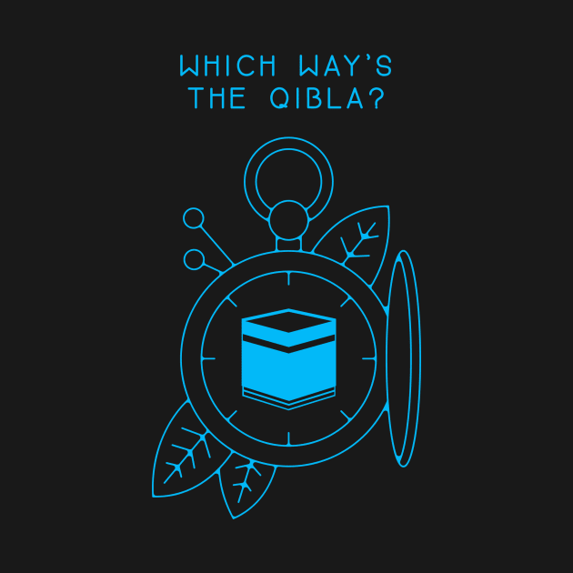 Which Way's The Qibla? Light Blue by submissiondesigns