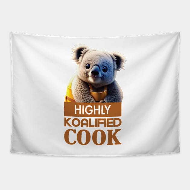 Just a Highly Koalified Cook Koala 3 Tapestry by Dmytro