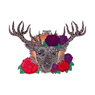 Stag of Roses T-Shirt