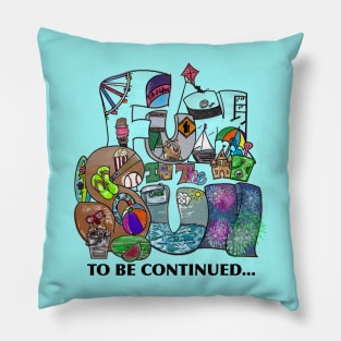 Fun in the sun - to be continued... Pillow