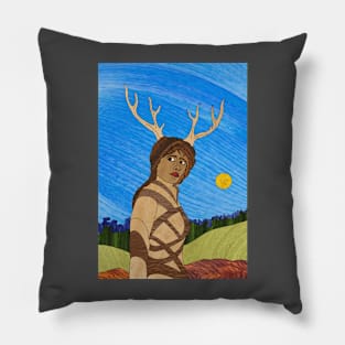 Deer Woman Pillow