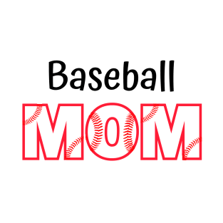 Fun Baseball Mom Design T-Shirt