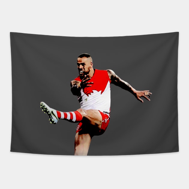 Buddy - AFL legend Tapestry by CaraMia Vintage