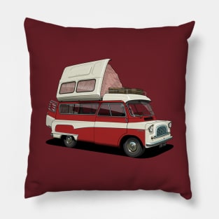 Bedford Camper Van in red Pillow