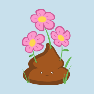 Cute Flower Poo T-Shirt