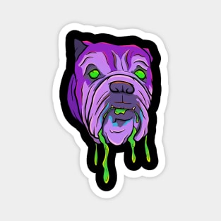 Spooky Slimey English Bulldog Magnet