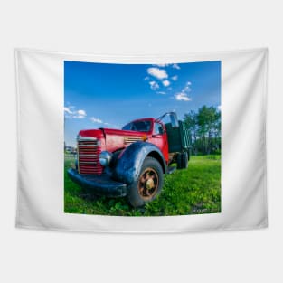 Vintage Farm Truck Tapestry