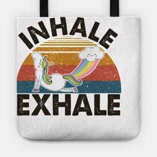 Unicorn Inhale Exhale Tote