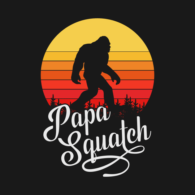 Papa Squatch, Funny Gift for Sasquatch Dad, Bigfoot Sci-Fi Cryptid by ThatVibe