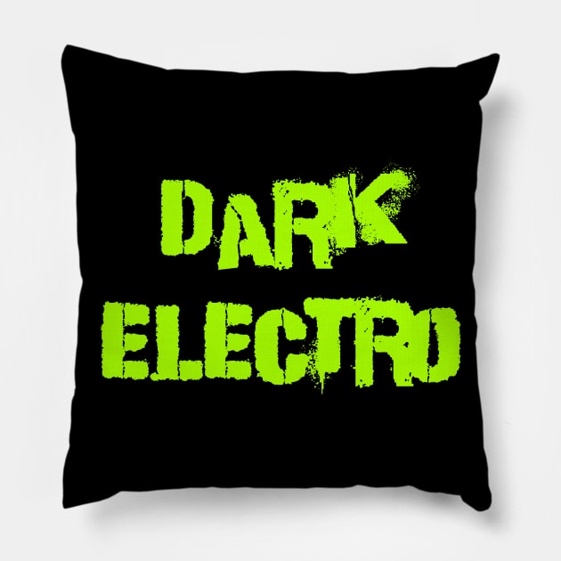 Dark electro Pillow by Erena Samohai