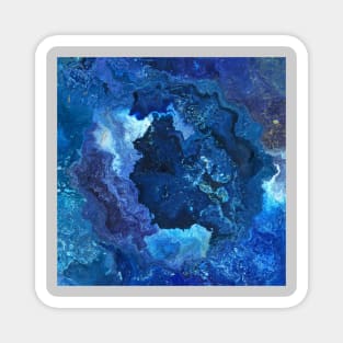 Lapis Lazuli Stone Crystal Abstract Magnet