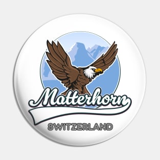 Matterhorn Switzerland travel logo Pin