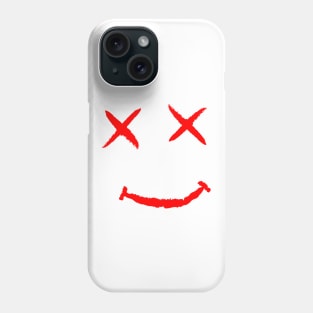 R.I.P. Happy Face Funny Red Print Phone Case