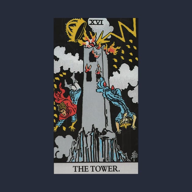 The Tower Tarot Card by Star Scrunch