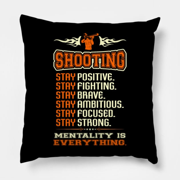 shooting shirts Pillow by fioruna25