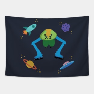 Intergalactic Spider Creature Tapestry