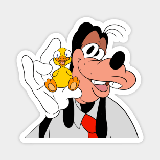 Goofy and duck Magnet