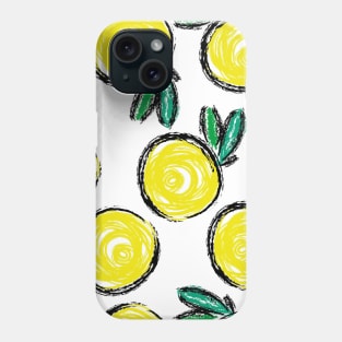 Lemon Draw Fashion Background Seamless Phone Case