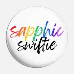 Sapphic Swiftie Brush Script Pin