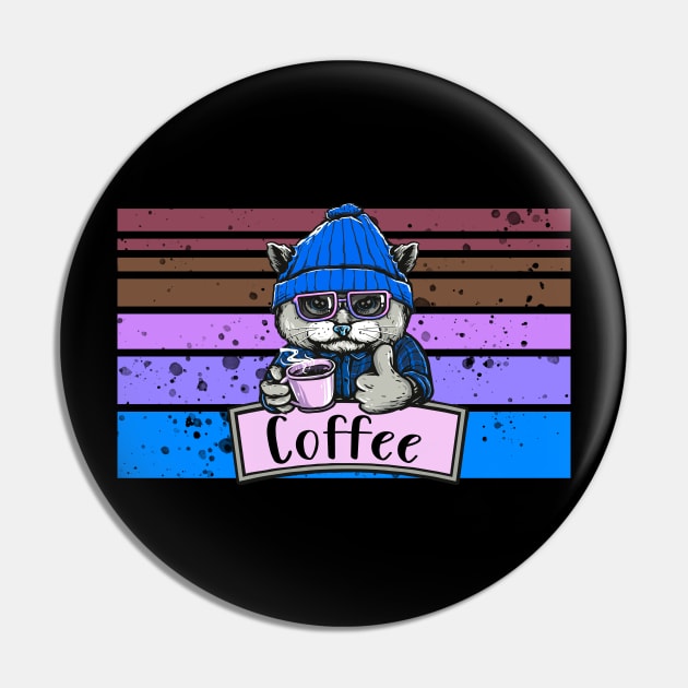 Coffee Cat Pin by Imutobi