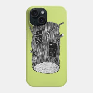 Tree Log With Mysterious Creatures Phone Case