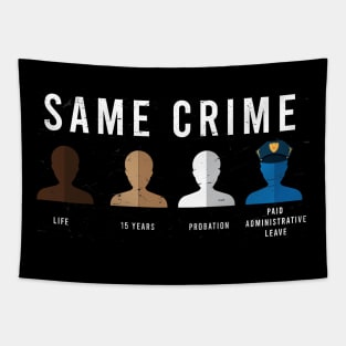 Same Crime Shirt - Protesting Shirt - Social Justice Tapestry