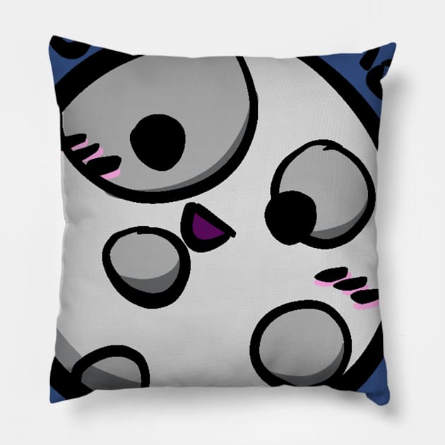 Over the moon and back Pillow by Kawaii Black Store