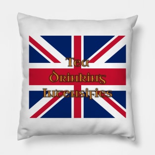 Tea Drinking Intensifies - Union Jack Pillow