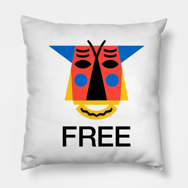 Free / Mask Pillow by Running Dog