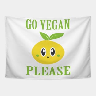 Go Vegan Please Tapestry