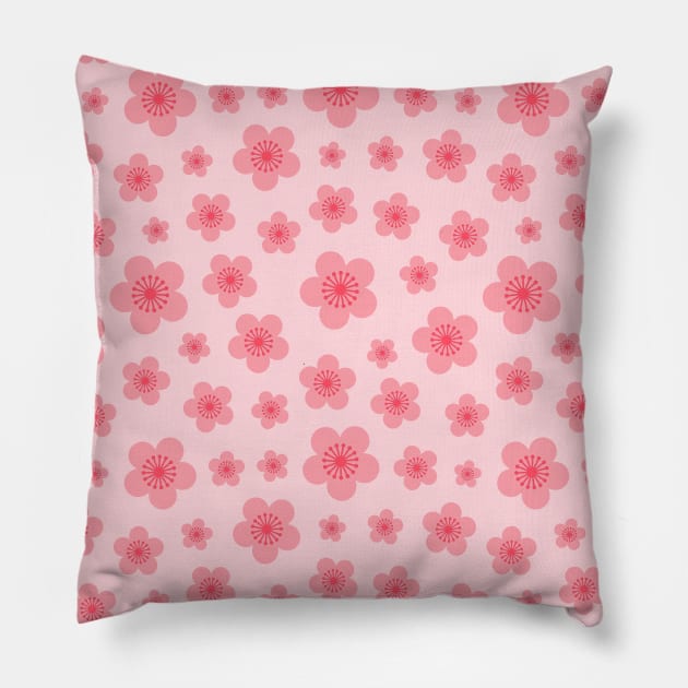 Sakura flowers Pillow by LaPetiteBelette